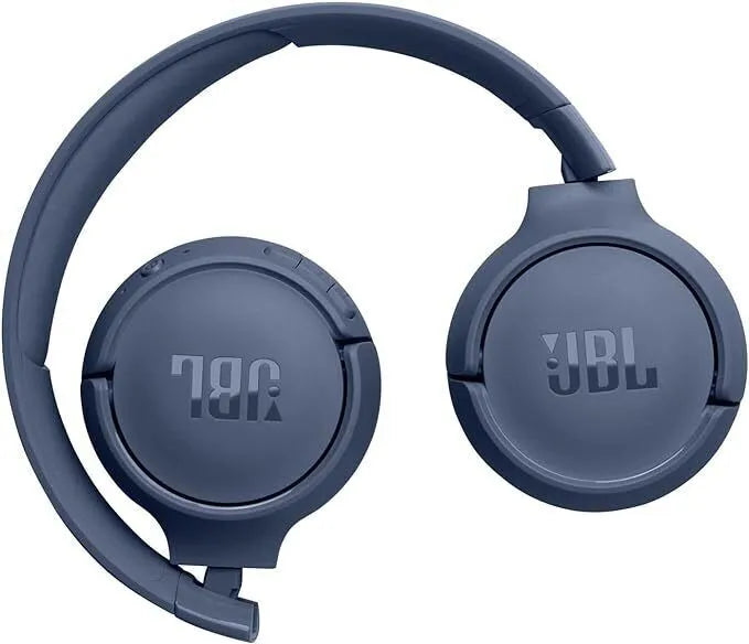 JBL Tune 520BT Wireless On-Ear Headphones - Bluetooth 5.3, Pure Bass Sound - Blue