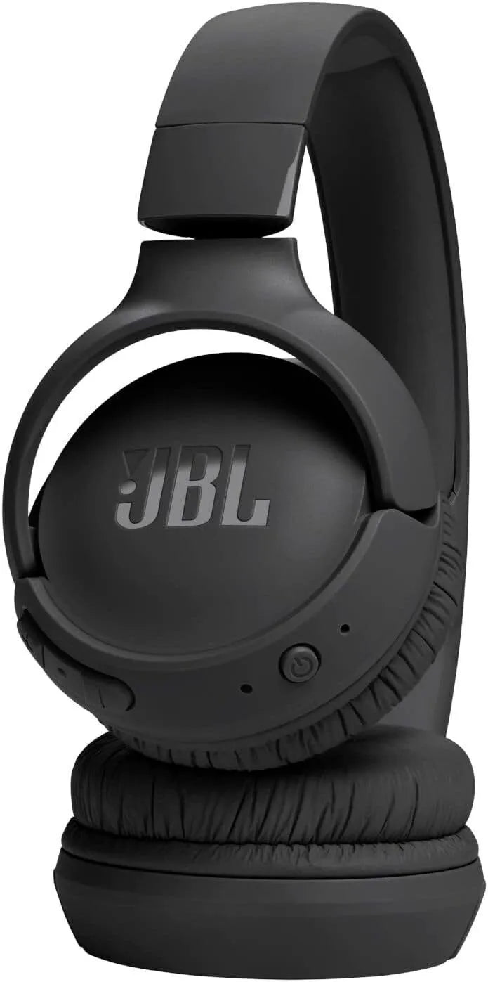 JBL Tune 520BT Wireless On-Ear Headphones - Bluetooth 5.3, Pure Bass Sound - Black