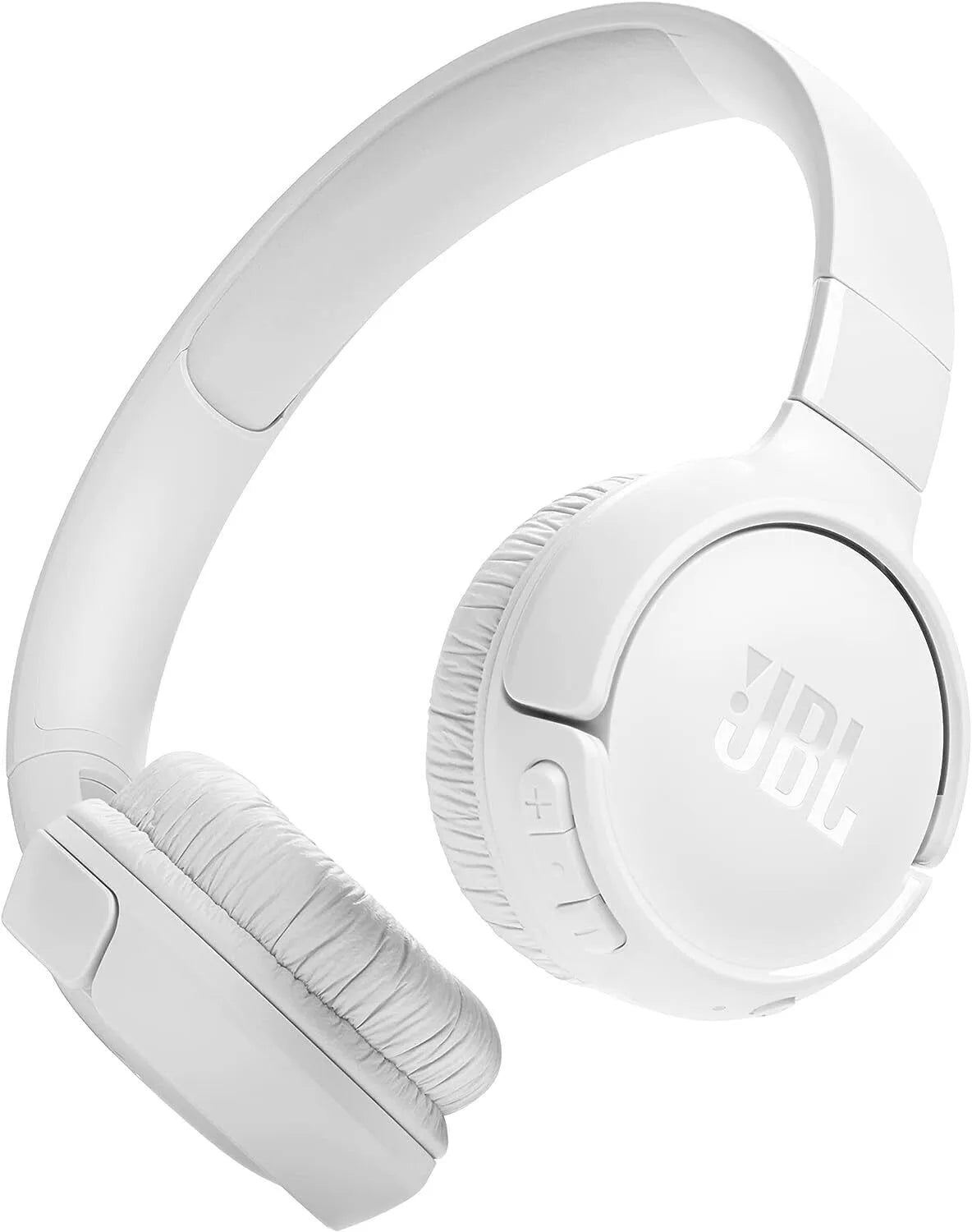 JBL Tune 520BT Wireless On-Ear Headphones - Bluetooth 5.3, Pure Bass Sound - White