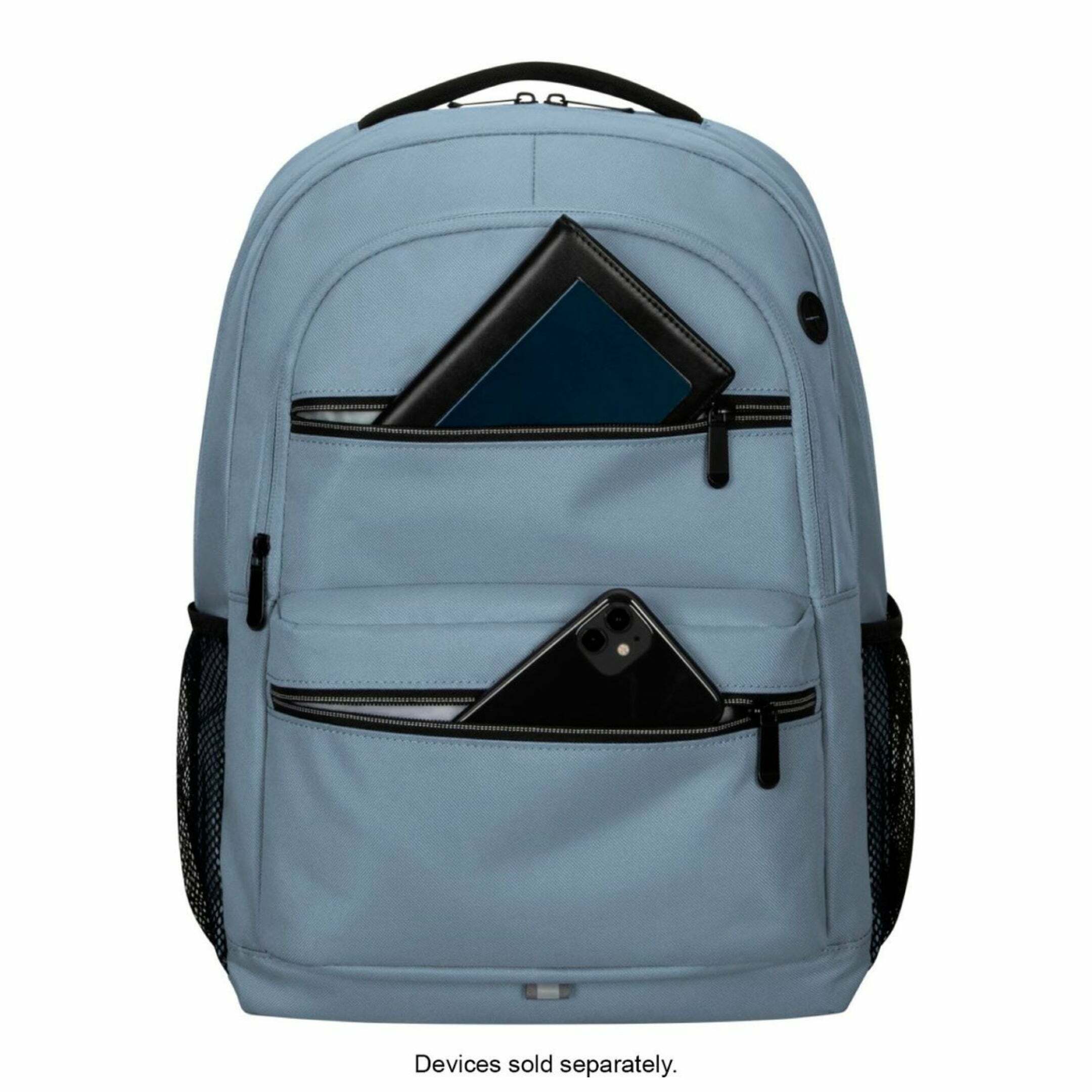 Targus Octave II Backpack for 15.6” Laptops - Ergonomic and Reflective Design, Blue