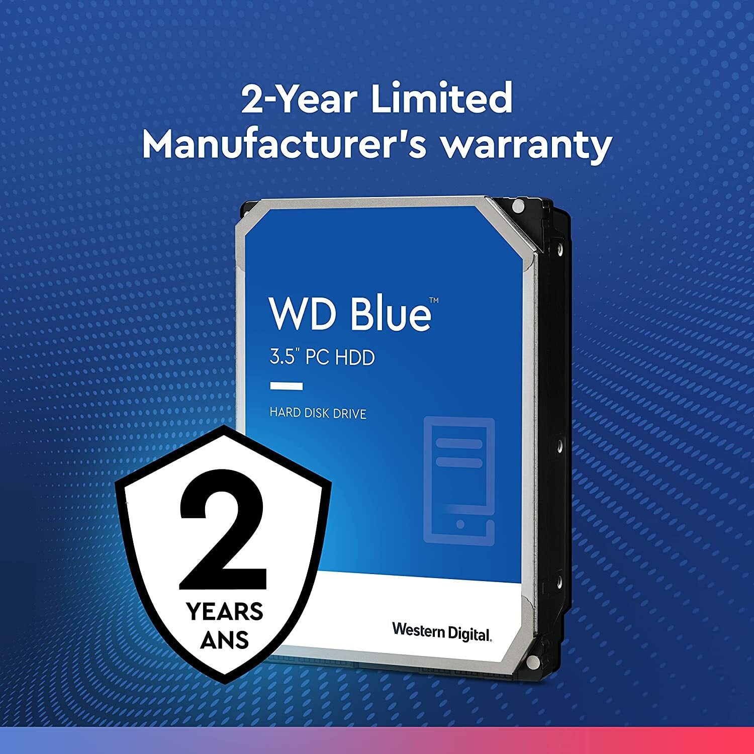 Western Digital Blue 1TB Internal Hard Drive Disk 3.5 SATA 6Gb/s